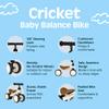 Retrospec Cricket Baby Walker Balance Bike with 4 Wheels for Ages 12-24 Months - Baby Toys & Toddler Toys for 1 Year Olds - Ride On Bicycle - Boys & Girls view 3