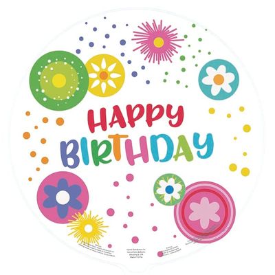 18" Happy Birthday Mylar Balloons - Pack of 10