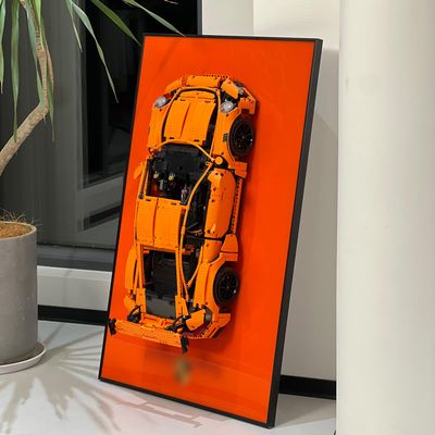 iLuane Display Wallboard for 42056 Building Kit, Adult Collectibles Wall Mount, Home or Office Dcor (No Car Included)