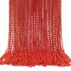 GiftExpress 72 pack Mardi Gras Beads Necklace, Metallic Red Beaded Necklace, Mardi Gras Throws, Party Beads Costume Necklaces view 1