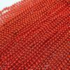 GiftExpress 72 pack Mardi Gras Beads Necklace, Metallic Red Beaded Necklace, Mardi Gras Throws, Party Beads Costume Necklaces view 2