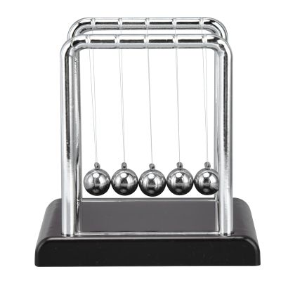 Balance Pendulum Ball, Classic 5 Beads Newtons Balance Balls Funny Science Physics Gadget Metal Home Office Games Desktop Decoration Toy Games Accessories for Stress Relief