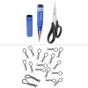 HobbyPark 1/12 1/10 RC Body Clips 1.2mm Rod (50-Pack) & RC Body Reamer w/Curved Scissor view 1