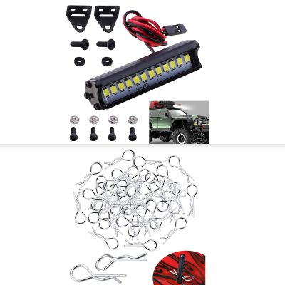 HobbyPark RC Body Clips 1.2 mm Rod & RC Crawler LED Light Bar