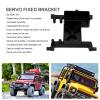 RC Servo Mount,High Strength Aluminium Alloy,Durable Replacement Bracket for 1/6 Scale RC Cars,Off-Road Racing and Hobbyist Upgrades (Black) view 4