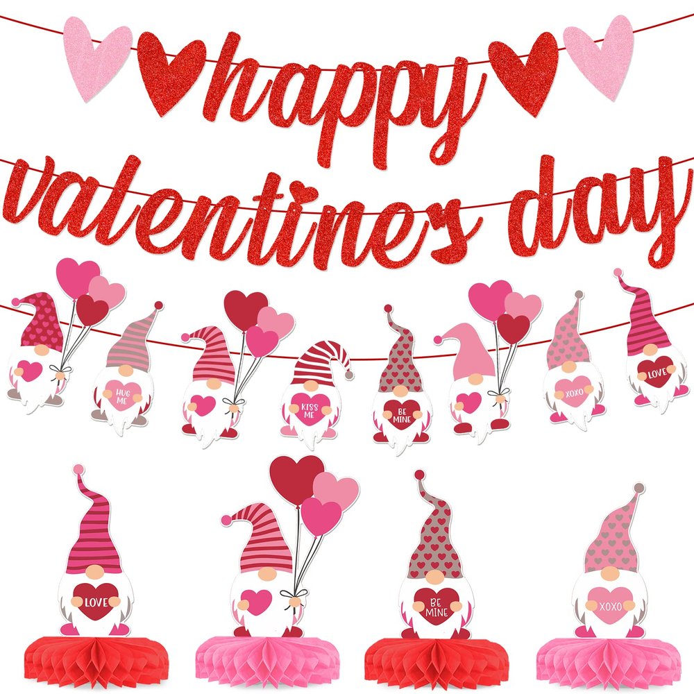 Happy Valentines Day Decorations Happy Valentines Day Banner Decorations for Party