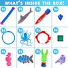 Woplagyreat 40 Pack Summer Pool Diving Toys for Kids Ages 3-12, Fun Swimming Games Sinking Toy Set, Underwater Gifts with Storage Bag Include Gems Shark Rings Sea Animals for Boys Girls view 3