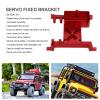 Dilwe RC Fixed Servo Mount,High Strength Aluminium Alloy Servo Fixed Bracket Replacement Parts for SCX6 1/6 RC Car (Red) view 4