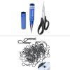 HobbyPark 1/12 1/10 RC Body Clips 1.2mm Rod (100-Pack) & RC Body Reamer w/Curved Scissor view 1