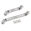 INJORA 20g Steel Stainless Steel Front Rear Center Drive Shaft for SCX24 Gladiator Dodge Power Wagon Axial Upgrade Parts, 2Pcs view 1