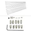 HobbyPark RC Plane Pushrod Connector Linkage Stoppers D1.3mm & Z Style Pull/Push Rods 1.2mm x L180mm view 1