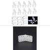 HobbyPark RC Airplane Pinned Nylon Hinge 11x25.5 mm & Micro Control Horns 20x11mm 4 Holes w/Pin view 1
