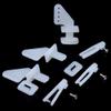 HobbyPark RC Airplane Pinned Nylon Hinge 11x25.5 mm & Micro Control Horns 20x11mm 4 Holes w/Pin view 4