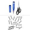 HobbyPark 1/16 1/18 RC Body Clips 1.0mm Rod & RC Body Reamer w/Curved Scissor view 1