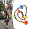 194cm Disc Swing Rope Plastic Tree Climbing Rope Disc Swing Multicolor Platforms for Children Balconies Courtyards Outdoor view 4