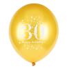 30th Birthday Party Balloons 12 Inch 30 Year Old Balloon Gold and Black Party Decorations Gold Confetti Latex Balloon Ribbon for 30 Year Old Anniversary Theme Birthday Party Supplies(30 Pack) view 4