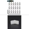 HobbyPark RC Airplane Pinned Nylon Hinge 11x25.5 mm & Pushrod Connectors D1.8mm view 1
