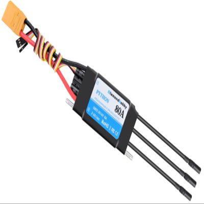 DH 80A 2-6S Waterproof Brushless ESC Electronic Speed Controller with 5V/6V 8A BEC and XT90 4.0mm Banana Head Connector for Model Ship RC Boat