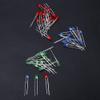 3D LED Flashing Circuit Kit, 7 Circuit LED 3D Xmas LED DIY Module PCB Board 3D Xmas Tree LED DIY Kits for Soldering Practice Learning (Three-Color DIY Set) view 2
