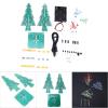 3D LED Flashing Circuit Kit, 7 Circuit LED 3D Xmas LED DIY Module PCB Board 3D Xmas Tree LED DIY Kits for Soldering Practice Learning (Three-Color DIY Set) view 4