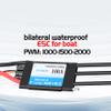DH 100A 2-6S Waterproof Brushless ESC Electronic Speed Controller with 5V/6V 8A BEC and XT90 4.0mm Banana Head Connector for Model Ship RC Boat view 4