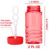 48 Pack Bubble Bottle with Wand Attached to the Cap (8 Colors), Bubbles Bulk Set for Kids Party Favors, Blower Bubbles Refill Toy for Toddler Summer Outside, Birthday Gift, Goody Bag Stuffers Supplies view 2