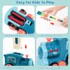 200 PCS Domino Train Toys Set, Automatic Dominos Building and Stacking Creative Game 4-8, Electric Dominoes Stem Montessori Toys for Kids Autistic Boys Girls 3 4 5 6 Year Old Valentines Birthday Gifts view 4