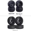 HobbyPark 2.56''/65mm 1/10 On Road Tires and Wheels Set & 2.8" 12mm Hex 1/10 Scale RC Truck Tires and Wheels view 1