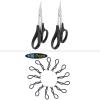 HobbyPark RC Body Trimming Scissors Curved & RC Car Body Clips for 1/24 1/28 1/36 Scale view 1