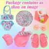 Kajaia 8 Pcs Doll Clothes 18 Inch Doll Clothes and Accessories Dress Flip Flops Hat Outfit Swimsuit Accessories for 18 Inch(Swimsuit) view 3