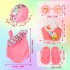 Kajaia 8 Pcs Doll Clothes 18 Inch Doll Clothes and Accessories Dress Flip Flops Hat Outfit Swimsuit Accessories for 18 Inch(Swimsuit) view 4