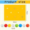 Kathfly Yellow Hole Tarp Team Building Game 98 x 70 Inch Learning Fun Team Building Games for Work with 8 Pcs Team Building Ball for Teamwork Group view 2
