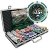 Bullets Playing Cards | Poker Set Christopher | 300 Plastic Poker Chips (12 g) with Aluminum Case, Plastic Playing Cards & Dice  Texas Holdem, Numbered Values view 1