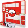 Biouai Playmat for Trading Card Game - Stitched Play Mat with Tube for Card Gameplay with Zones, 2 Player Trainer Game Playing Mats (Red-1) view 1