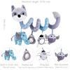 Car Seat Toys, Baby Toy 3-6 Months Carseat Stroller Toys Infant Spiral Activity Toy 0-3 Month, Hanging Car Toys for Babies 0-6 Months Newborn Boys Girls with Music Rattle Squeaker - Gray Fox view 2