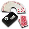 Ted's Sterling Magic Bicycle One Way Force Deck Trick Kit with Bonus Short Cards, Red Back Hearts (Seven) view 1