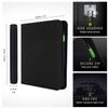 Vault X 12 XL Pocket Trading Card Zip Binder, 624 cards, Premium Exo-Tec Album Material, 26 Side-Loading Pages, Folder for Collectible Card Games, Sports, TCG (Black) view 2