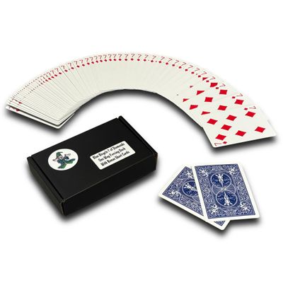 Ted's Sterling Magic Bicycle One Way Force Deck Trick Kit with Bonus Short Cards, Blue Back Diamonds (Seven)