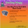 Ted's Sterling Magic Bicycle One Way Force Deck Trick Kit with Bonus Short Cards, Blue Back Diamonds (Seven) view 3