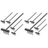 LUOZZY 12 Pcs Zen Mini Rakes Sandbox Rakes Table Small Rakes Garden Miniature Rakes (Black) view 1