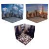 AMLESO 3X 1/12 Backdrop Scene Diorama Layout Background Storage for Action Figures view 1