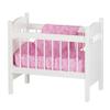 AmishToyBox.com Deluxe Doll Crib Toy - Designed for 16-20" Dolls - Katie's Collection - Bedding Included (White Finish) view 1