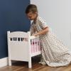 AmishToyBox.com Deluxe Doll Crib Toy - Designed for 16-20" Dolls - Katie's Collection - Bedding Included (White Finish) view 2