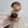 AmishToyBox.com Deluxe Doll Crib Toy - Designed for 16-20" Dolls - Katie's Collection - Bedding Included (White Finish) view 3