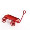 Factory Direct Craft Group of 2 Miniature Painted Lil Red Wagons with Moving Wheels for Dollhouses, Fairy Gardens, and Embellishing view 2