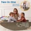 ECR4Kids Rocking Boat and Steps, Play Center, Grey Wash view 4
