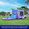 HeroKiddo Enchanted Forest Inflatable Bounce House Water Slide Combo with Splash Pool and Blower, Commercial Combo with Basketball Hoop for Kids and Adults, Wet or Dry Use, Indoor & Outdoor view 3