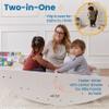 ECR4Kids Rocking Boat and Steps, Play Center, White Wash view 4