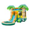 HeroKiddo Tropical Breeze Commercial Grade Bounce House Water Slide with Splash Pool for Kids and Adults (with Blower), Basketball Hoop, Outdoor Indoor, Wet Dry Combo, Birthday Party, Summer Fun view 1