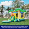 HeroKiddo Tropical Breeze Commercial Grade Bounce House Water Slide with Splash Pool for Kids and Adults (with Blower), Basketball Hoop, Outdoor Indoor, Wet Dry Combo, Birthday Party, Summer Fun view 3